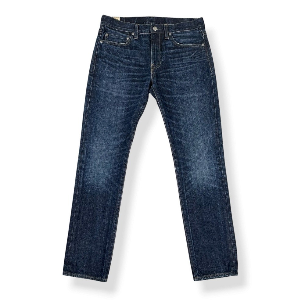 J Crew Jeans Men 32x32 (ACTUAL 31x30) Blue Skinny Narrow Fit Denim 484